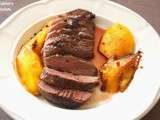 Magrets de canard aux mangues, baies roses et poivre Sichuan (Duck breast with mango, pink pepper and Sichuan pepper)