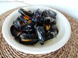 Moules au safran et aux poivrons (Mussels with saffron and pepper)