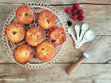 Muffins aux cerises et aux pépites de chocolat blanc (Cherry and white chocolate chips muffins)