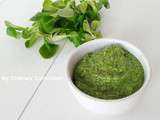 Pesto de mâche (Mache salad pesto)