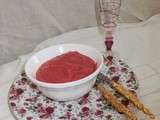 Purée rose betteraves, panais, pommes de terre