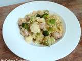 Risotto de petites pâtes (pastasotto) aux 3 choux (chou-fleur, brocolis, chou Romanesco) (Risotto of small pasta (pastasotto) with 3 cabbage (cauliflower, broccoli, Romanesco) cabbage