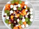 Salade, melon, nectarines et raisins blanc (Melon, nectarines and white grapes salad)