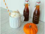 Sirop de potiron (citrouille) aux pumpkin spices (Pumpkin syrup (pumpkin) with pumpkin spices)