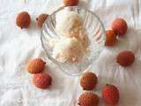 Sorbet aux litchis (lychee sorbet)