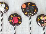 Sucettes en chocolat d'Halloween (Halloween chocolate lollipops)