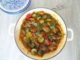 Tajine d'agneau aux poivrons (Lamb tajine with peppers)