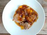 Tournedos de filet mignon de porc aux mirabelles (Pork tenderloin with plums)