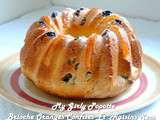 Brioche écorces d'oranges confites et raisins secs