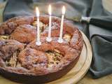 Gâteau poires et chocolat à la farine de châtaigne (sans gluten)