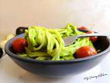 Spaghettis et Courgettes à la Sauce Crémeuse aux Avocats