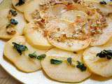 Carpaccio végétarien de rutabaga