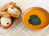 Soupe de carottes gingembre-curcuma