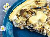 Tarte aux champignons ultra facile vegan