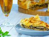 Tourte aux champignons et au cidre (vegan)