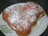 Nan's Cooking - Gâteau aux blanc d'oeufs, crème pâtissière et rhubarbe