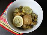 Tajine de poulet au citron et aux olives