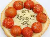 Tartelettes au chèvre, tomates cerises et romarin ( très faciles)