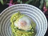 Zoodles de courgettes aux œufs