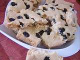 Shortbread aux raisins secs