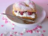 Chou des amoureux chantilly framboise