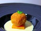 Cromesqui de butternut, crème au Coeur de Lion