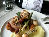 Tournedos aux noisettes, cromesquis de foie gras et noisette, purée de pommes de terre, Acte ii (Château Couhins-Lurton) rouge 2019 (Menu de Noël 2023 ￼)