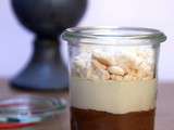 Verrine inspiration Mont-Blanc : poire & marron