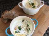 Oeufs cocotte aux fromages