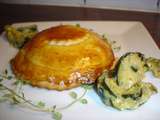 Feuilletés de courgettes, chèvre et origan