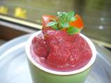 Mousse de tomates et betteraves en verrines