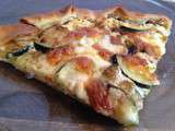 Tarte fine aux courgettes et mozzarella