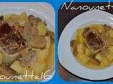 Paupiettes de veau et ses amis pommes de terre, champignons