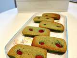 Financier pistache et framboise