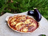 Gratin d'aubergines à la mozzarella