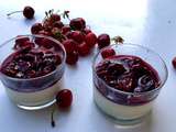 Panacotta et sa compotée de cerises