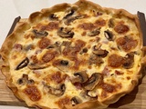 Quiche jambon et champignons