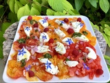 Salade de tomates du jardin