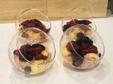 Verrine à la crème pâtissière et fruits