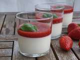 Panna cotta au citron vert, fraises et basilic | Nathalie Bakes