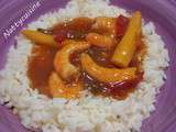 Crevettes sauce aigre douce