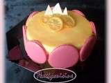 Entremet citron framboise