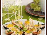 Amuse-bouches aux rillettes 2 saumons