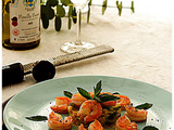 Gambas aux spaghettis de courgettes