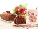 Gâteau yaourt aux biscuits roses Fossier, huile de coco et framboises fraiches