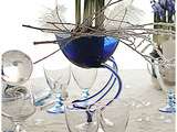 Nouvelle table:  Bleu entre hiver et printemps 