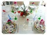 Table  fleurs du jardin  + concours table et dessert fete des meres