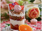 Verrine fraises speculoos mandarine chantilly....Hummm