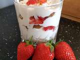 Verrine Fraise Chantilly et Spéculos