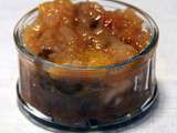 Compote de pommes rhum raisin